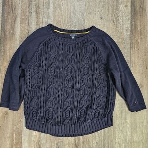 Womens Tommy Hilfiger cable knit sweater